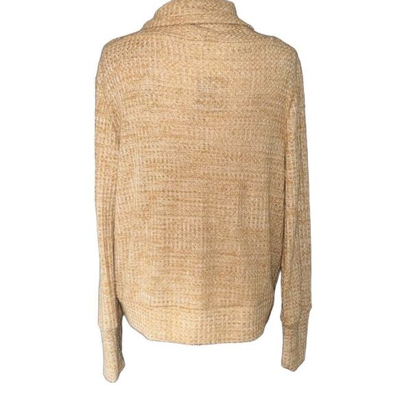 Wallflower light brown drawstring waffle sweater XL - Picture 3 of 6